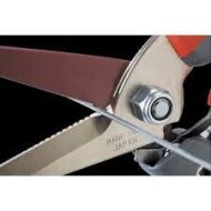 Foarfecă profesională, 195 mm - CHIKAMASA TS-66B (lamă zimțată cu funcție de tăiere a sârmei)