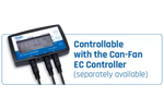 CAN Q-MAX EC 150/716 m³/h – ventilator centrifugal de tubulatură