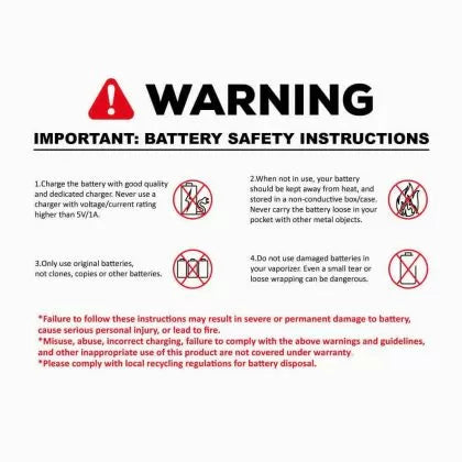 CCELL Palm Battery 550mAh Blue + Charger