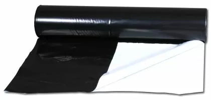 Folie albă/neagră 85 μm, 2 × 150 m