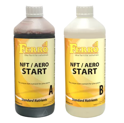 Ferro NFT / AERO START A&B 2 × 1 l – îngrășământ pentru fertilizarea inițială, pentru NFT / aeroponie, apă de la robinet