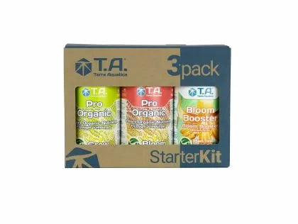 T.A. 3-pack Pro Organic Starter Kit - set de fertilizanți organici (pentru sol, cocos și hidro)