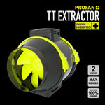Garden Highpro Profan TT Extractor Fan 100 - ventilator turbină de canal cu 2 viteze
