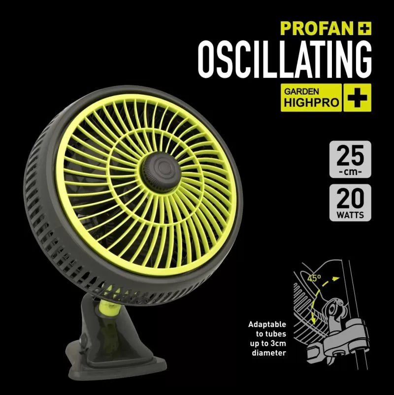 Garden Highpro ventilator oscilant profesional cu clemă