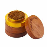 Champ High Gold ⌀ 60 mm - grinder din lemn și metal, din 4 piese