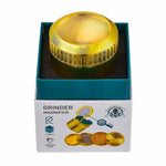 Champ High ⌀ 50mm - grinder metalic cu lupă din 4 părți (auriu)