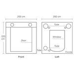 HOMEbox Ambient Q200+ - cort de cultivare a plantelor (200 x 200 x 220 cm)