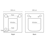 HOMEbox Ambient Q200+ - cort de cultivare a plantelor (200 x 200 x 220 cm)