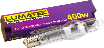 Lumatek MH Lamp 400W 240V – lampă / bec cu halogenuri metalice pentru creștere