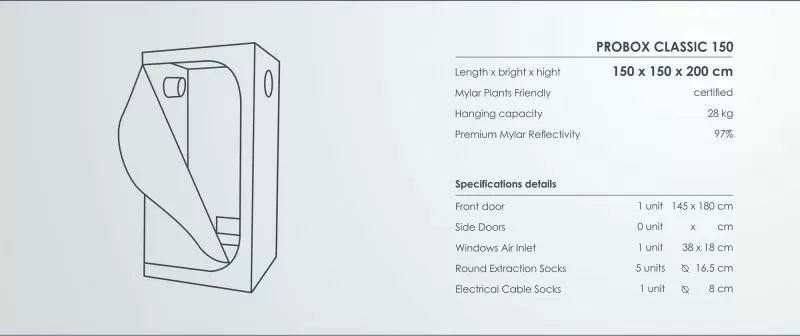 PROBOX BASIC 150 150x150x200cm