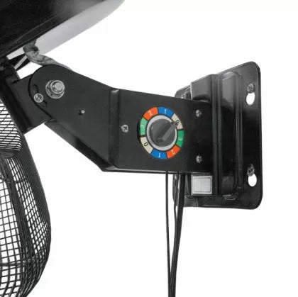 RAM Heavy Duty Wall Fan 45cm - ventilator de circulație pentru perete, cu 3 viteze, 100W