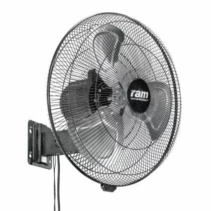 RAM Heavy Duty Wall Fan 45cm - ventilator de circulație pentru perete, cu 3 viteze, 100W