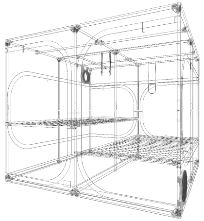 Secret Jardin DR240 Grow Tent (237 x 237 x 240 cm)