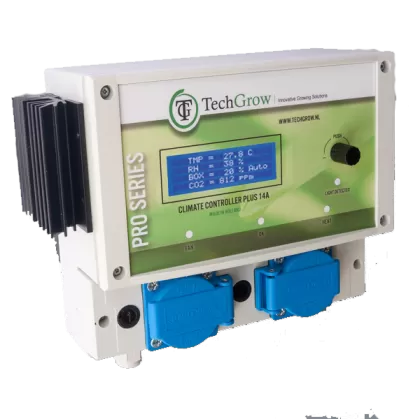 TechGrow Clima Control Plus 7A - controler digital pentru 1 ventilator și 1 aparat de încălzire