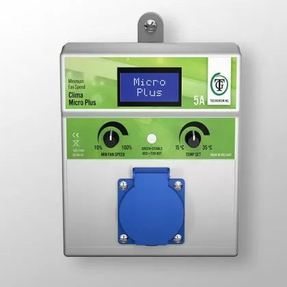 TechGrow Clima Micro Plus 5A (Min speed) – controler digital pentru viteză minimă (1 ventilator)