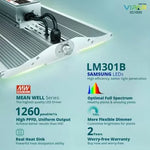 Viparspectra XS1000 100W - lampă LED pentru creștere și înflorire