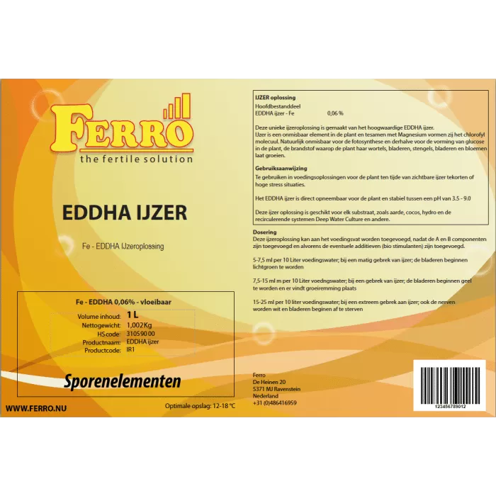 FERRO EDDHA Fier — soluție lichidă
