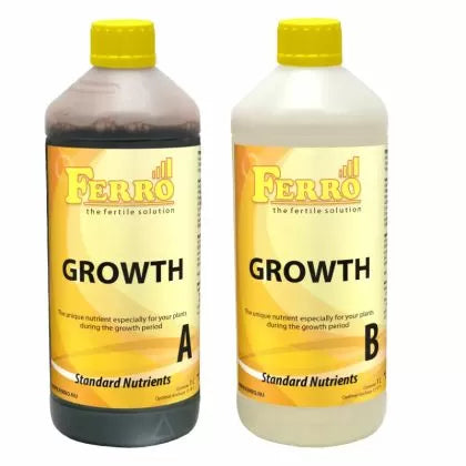 Ferro GROWTH A&B - Growth Fertiliser (soil/hydro, tap water)
