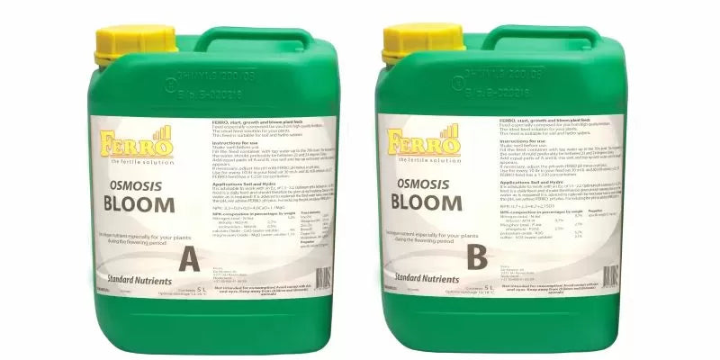 Ferro OSMOSIS BLOOM A&B - fertilizant pentru înflorire (în sol / hidro, pentru apă osmozată)