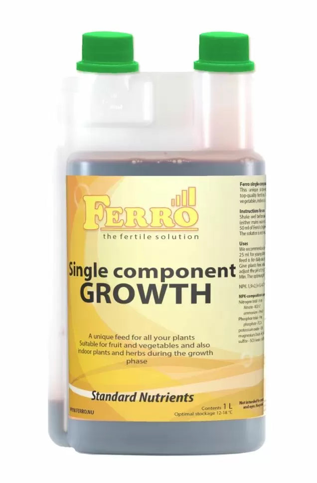 FERRO Growth - îngrășământ monocomponent pentru creștere (în sol / hidro, pentru apă de la robinet)
