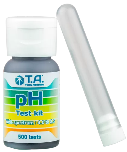 T.A. Liquid pH Test kit 30ml. - Kit de testare lichidă pH (pentru 500 teste)