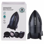 Champ High Mini Spaceship ⌀ 50 mm - râșniță metalică din 4 părți (neagră)