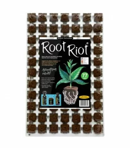 GT Root Riot® 77 Tray with 77 Organic Starter Cubes for Seeds and Cuttings