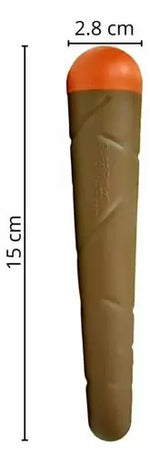 Puff Palz Doggie Doob Brown Natural Rubber Dog Toy