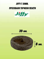 Jiffy-7 39mm. - pelete / dopuri / discuri de turbă presată - 1000 buc. (cutie) - nou standard de dimensiune