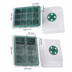 Set de 2 cutii mici pentru răsaduri cu iluminat LED 19/15cm