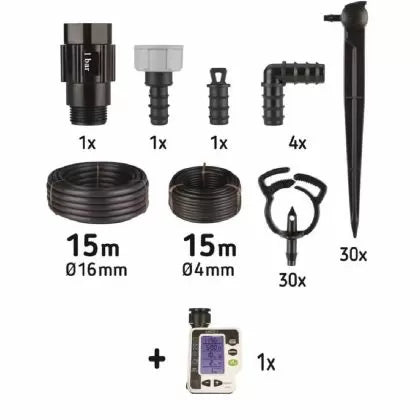 Set de irigare Rain My Farm Balcony – pentru până la 30 ghivece, cu programator AMICO+ inclus
