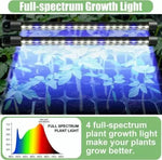 Kit pentru germinare și înrădăcinare cu iluminare integrată - 40 alveole, 2 benzi LED, x 38 x 24 x 12 cm