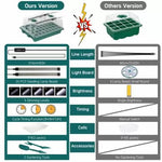 Kit pentru germinare și înrădăcinare cu iluminare integrată - 40 alveole, 2 benzi LED, x 38 x 24 x 12 cm