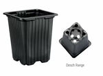 Ghiveci pătrat pentru răsaduri 7 x 7 x 8 cm (plastic moale)