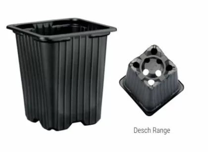 Ghiveci pătrat pentru răsaduri 7 x 7 x 8 cm (plastic moale)