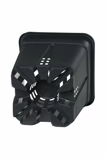 Ghiveci pătrat Super-Vega Black P&B 9 l