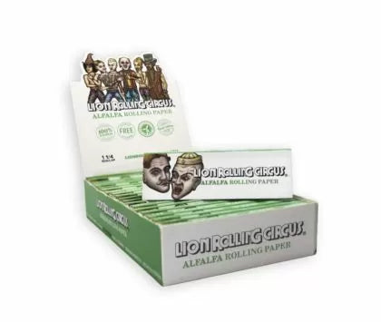 ? Lion Rolling Paper Alfalfa Circus 1¼ – foițe verzi naturale din lucernă