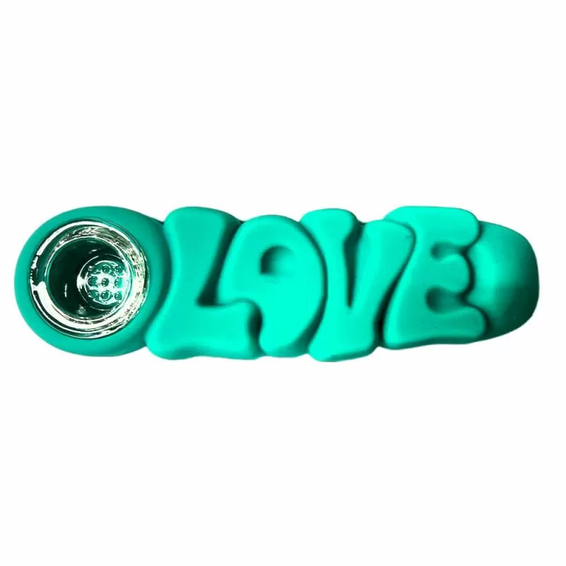 Pipă din silicon LOVE, 12 cm