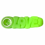 Pipă din silicon LOVE, 12 cm