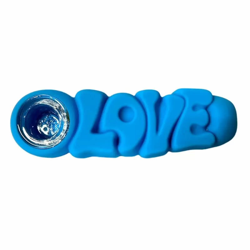 Pipă din silicon LOVE, 12 cm
