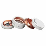 Grinder metalic premium Champ High Porcelain, alb, din 4 piese – 63 mm
