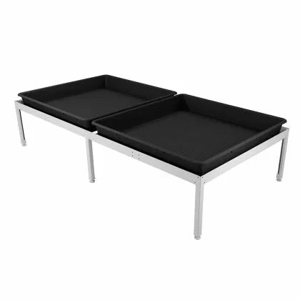 Masă metalică demontabilă pentru tavă 200 x 100 cm