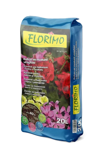 FLORIMO sol pentru mușcate și flori de balcon - 10 l