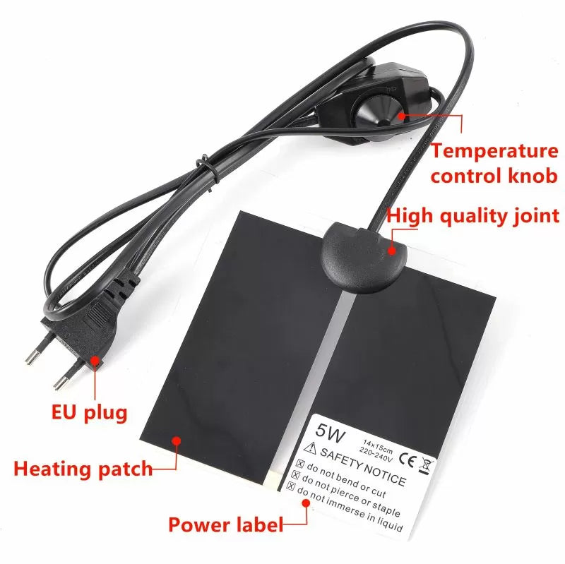 Covoraș termic pentru germinarea semințelor cu dimmer, 45W, 80 x 28 cm