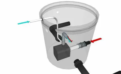 Pompă de apă submersibilă cu aerare Hailea HX-1500 400 l/h