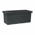 Правоъгълна стилна саксия Серия SAGITTA 80xx35x34см - 70л - Цвят Антрацит
