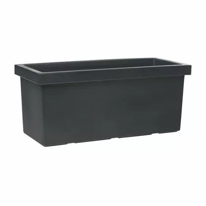 Правоъгълна стилна саксия Серия SAGITTA 80xx35x34см - 70л - Цвят Антрацит