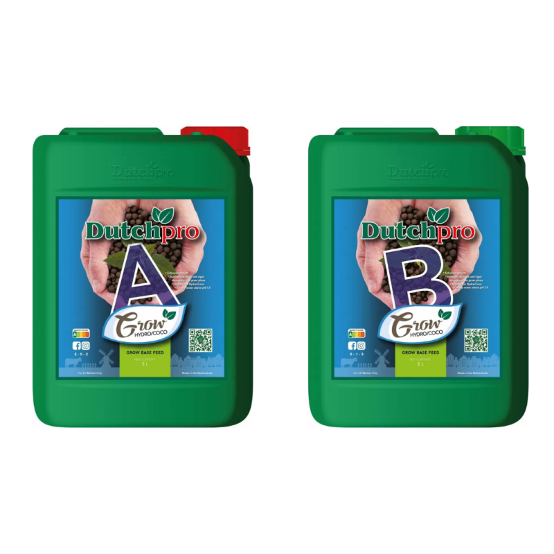 Dutchpro Hydro/Cocos Grow A+B - îngrășământ pentru creștere, pentru hidro / cocos
