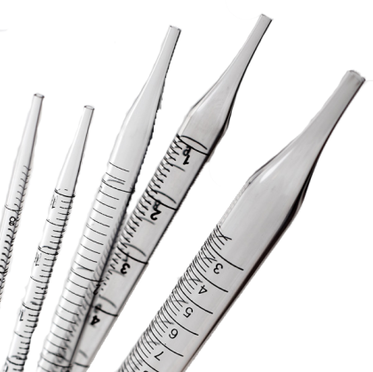 Pipetă, transparentă, ambalată steril, 25 ml, 0,2