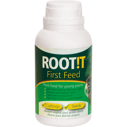 ROOT!T First Feed 125 ml – îngrășământ pentru fertilizarea inițială a plantelor tinere, pentru înrădăcinare